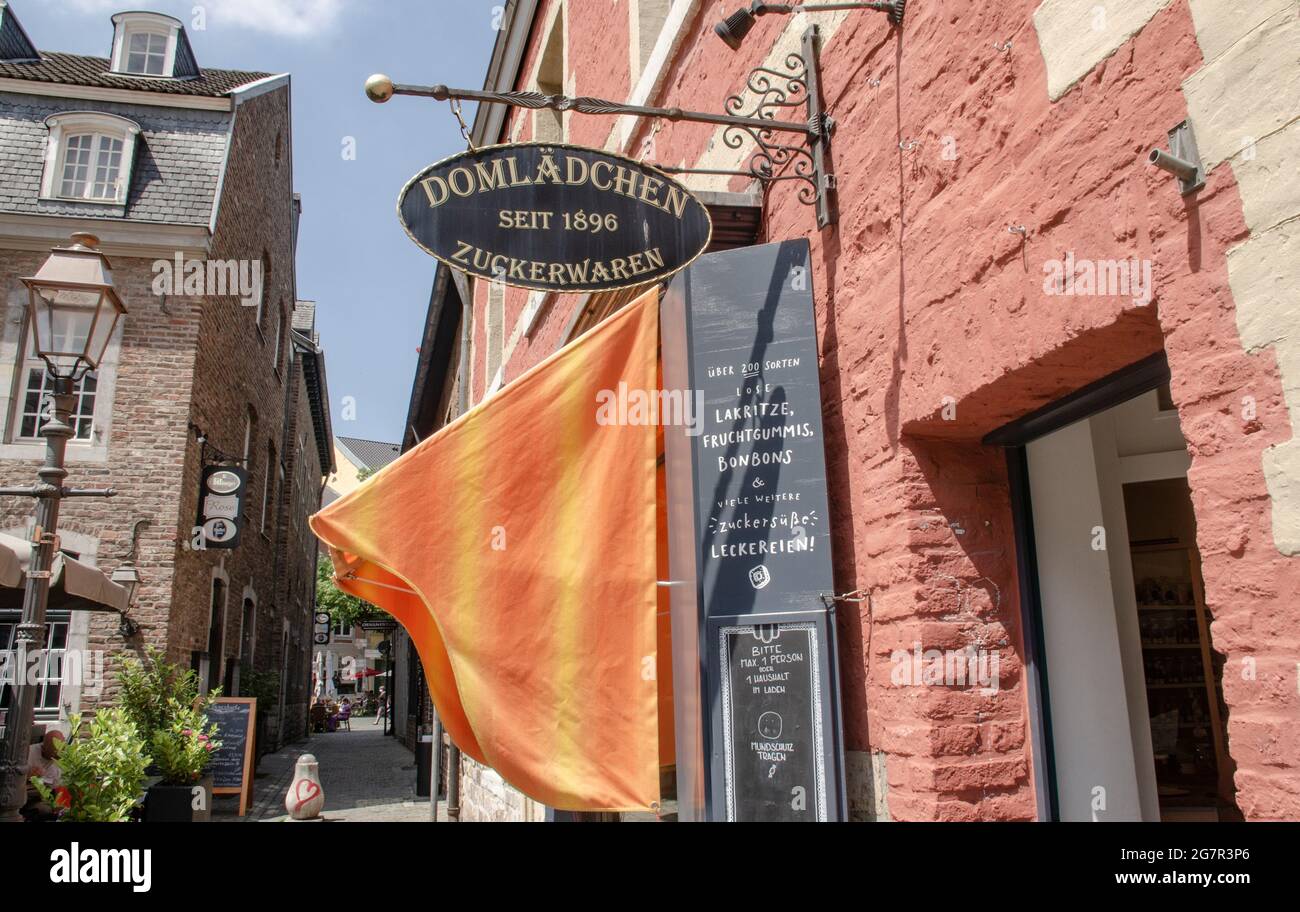 Aachen, Dom Shop Stock Photo - Alamy