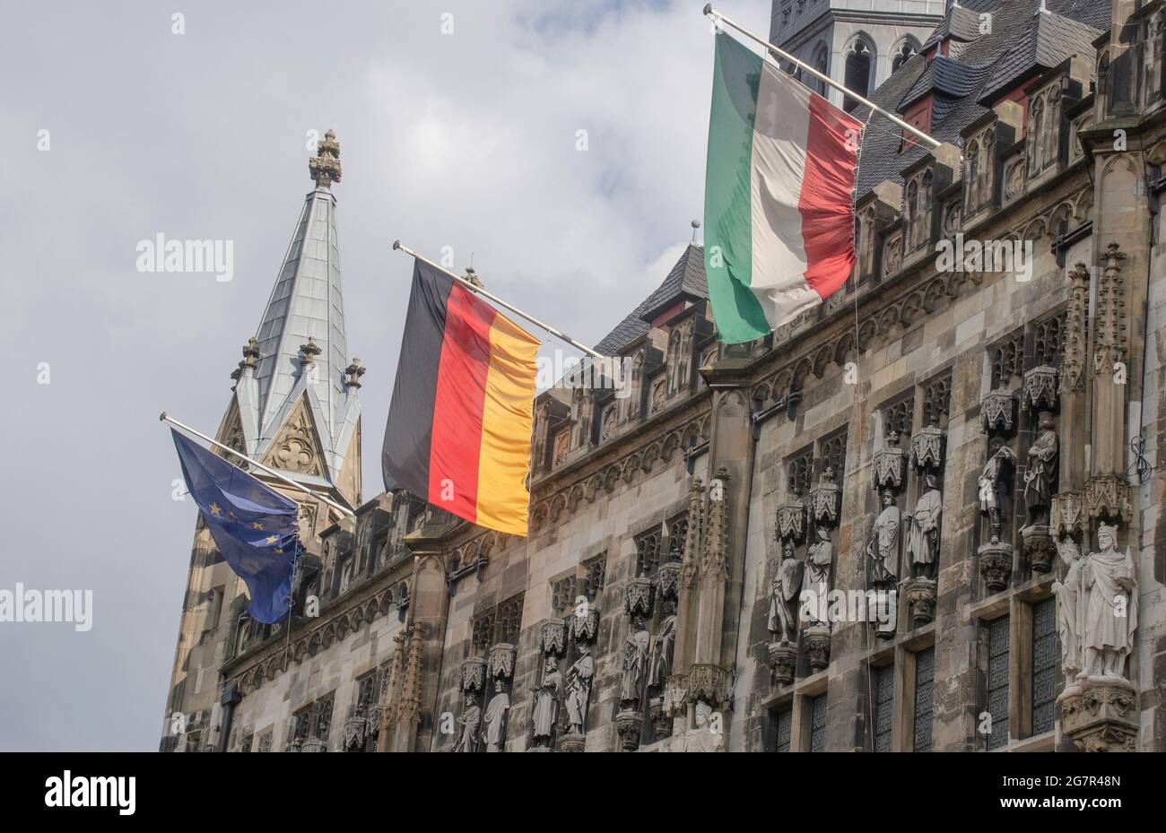 Aachen-Rathaus Stock Photo