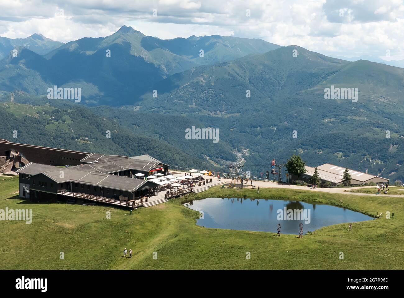 Switzerland: Monte Tamaro views Stock Photo
