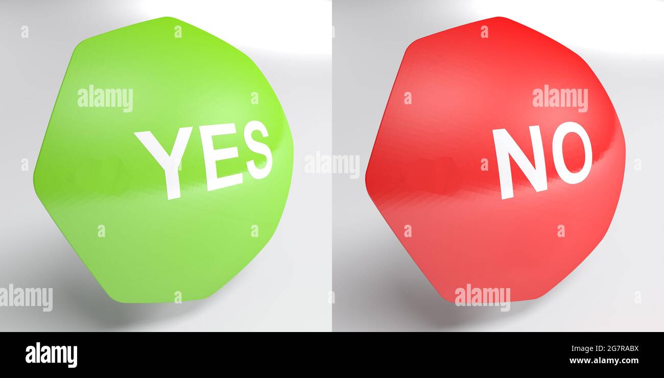Yes no button hi-res stock photography and images - Alamy