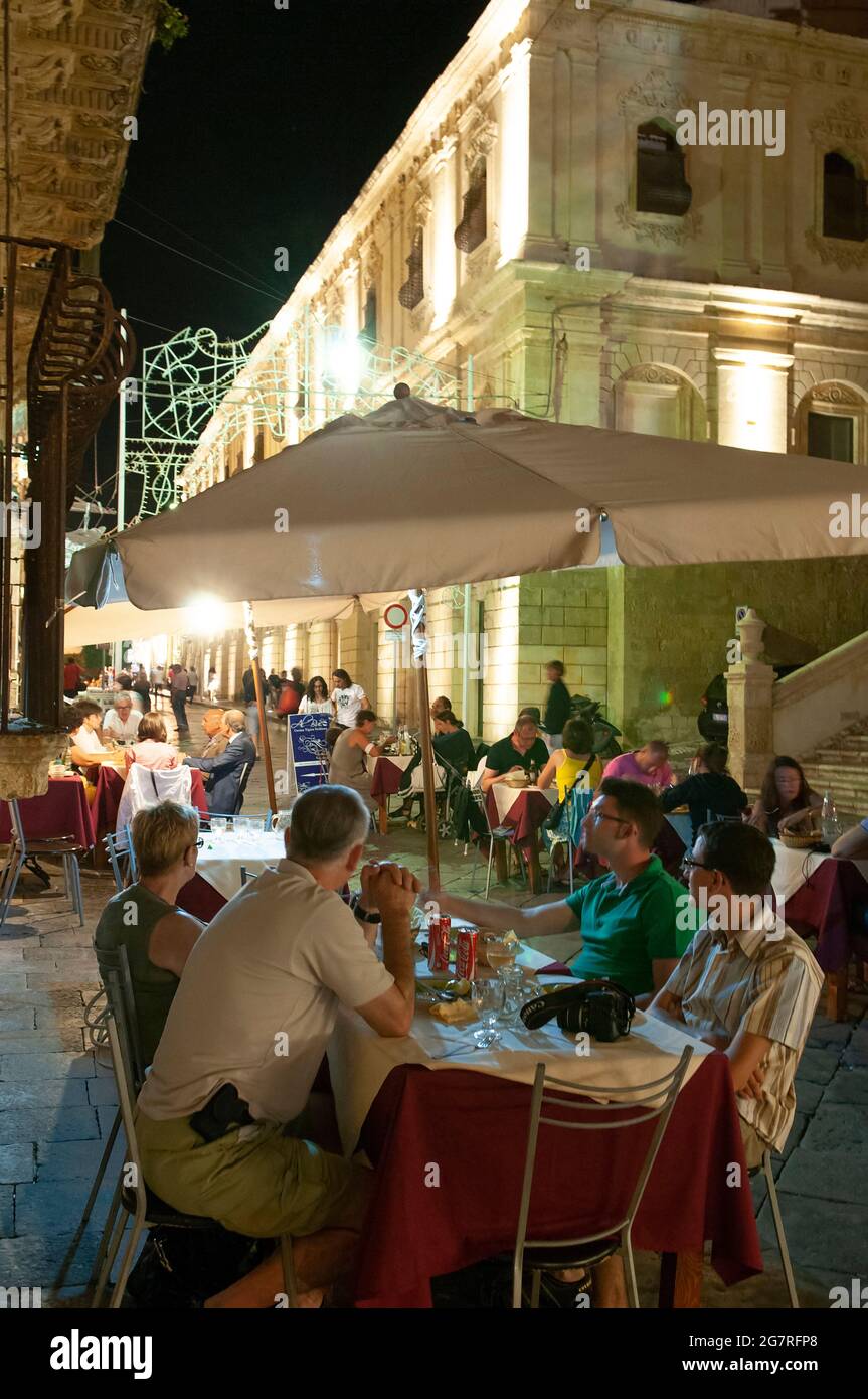 Corso Vittorio Emanuele, Noto, UNESO World Heritage Site, Val di Noto, Province of Syracuse, Sicily Stock Photo