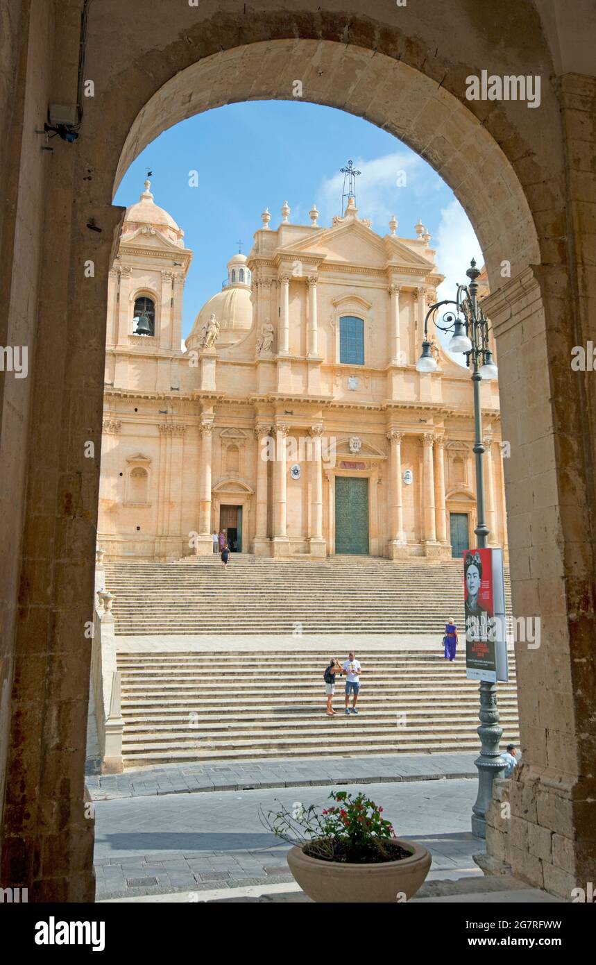 Noto Cathedral, Noto, Sicily, Italy Stock Photo