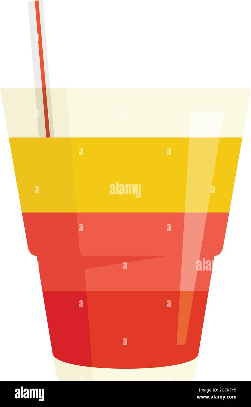 Tonic cocktail icon. Flat illustration of tonic cocktail vector icon ...