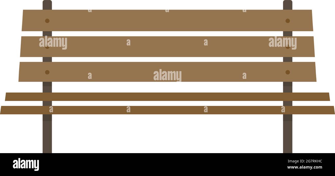 Outdoor bench icon. Flat illustration of outdoor bench vector icon ...
