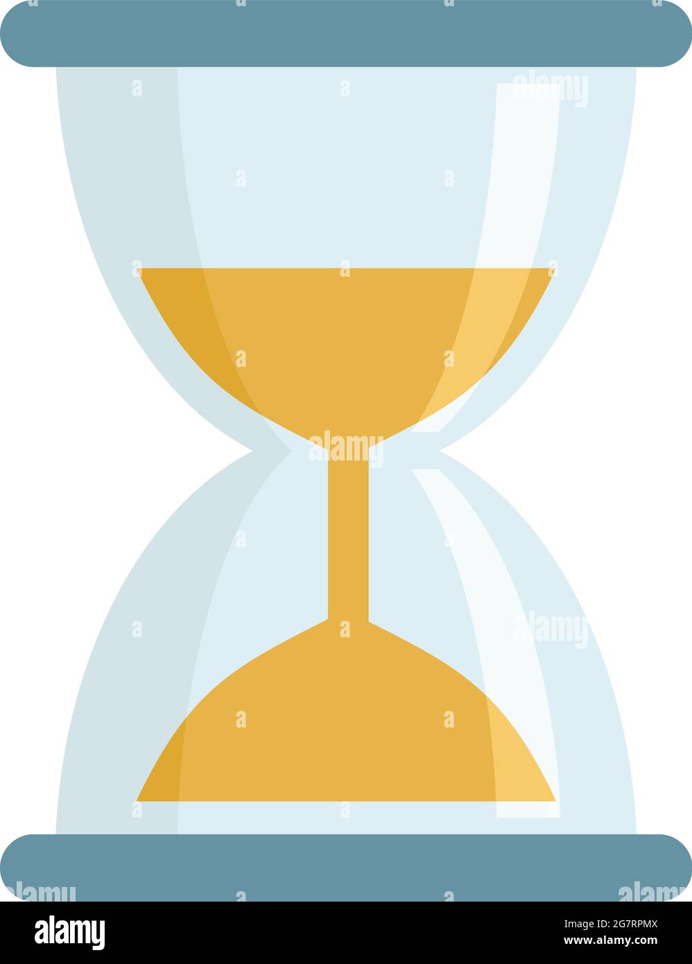 Hourglass icon. Flat illustration of hourglass vector icon isolated on ...