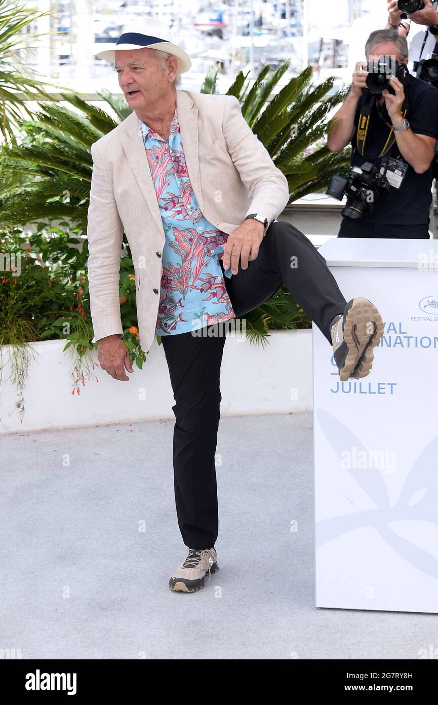 Cannes, France. 16th July, 2021. 74th Cannes Film Festival 2021, Photocall film : New Worlds: The Cradle Of Civilization - Pictured: Bill Murray Credit: Independent Photo Agency/Alamy Live News Stock Photo