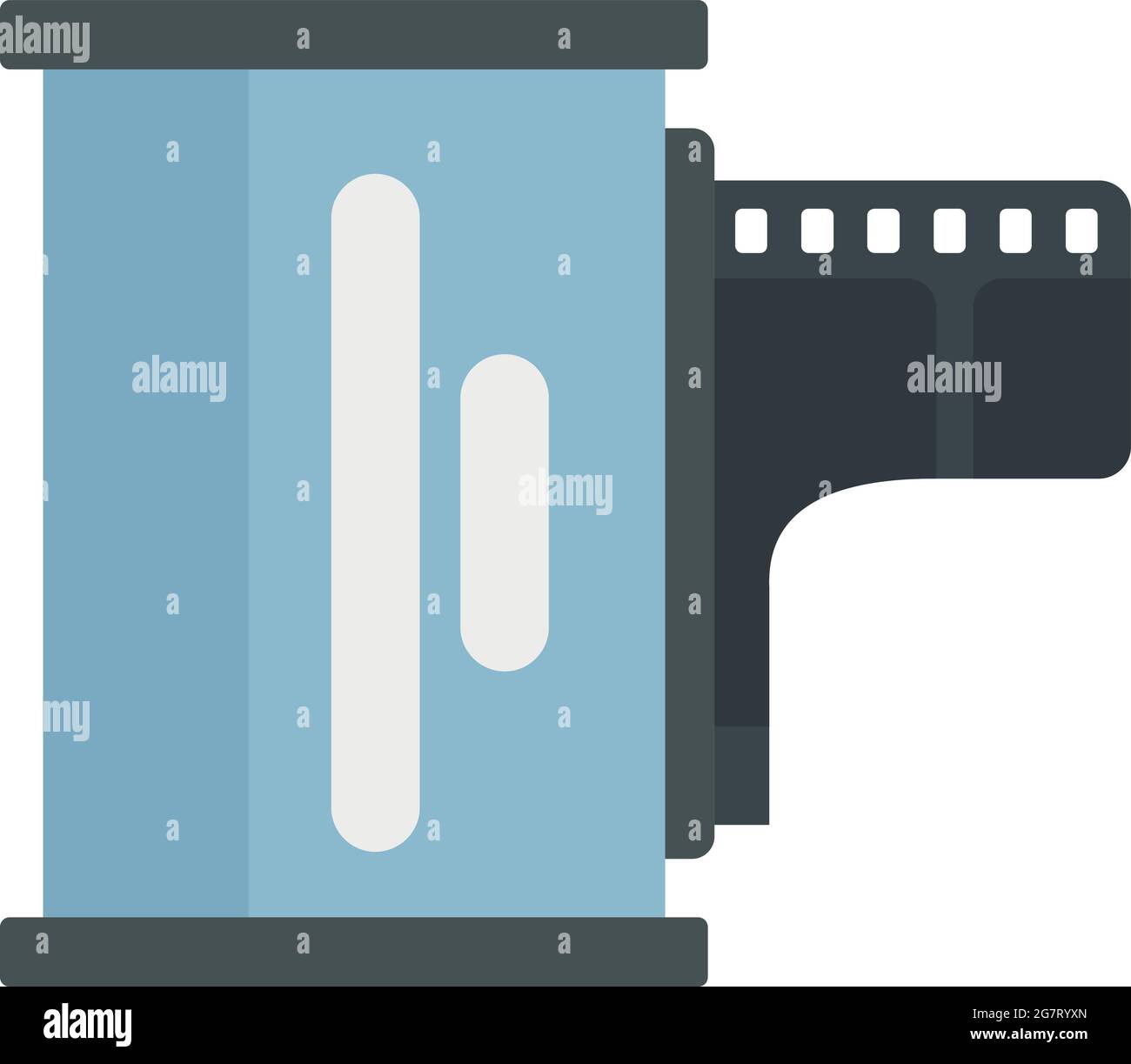 Camera film icon. Flat illustration of camera film vector icon isolated ...