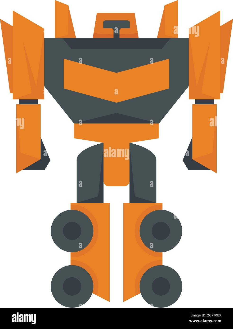 Orange and 2024 white transformer