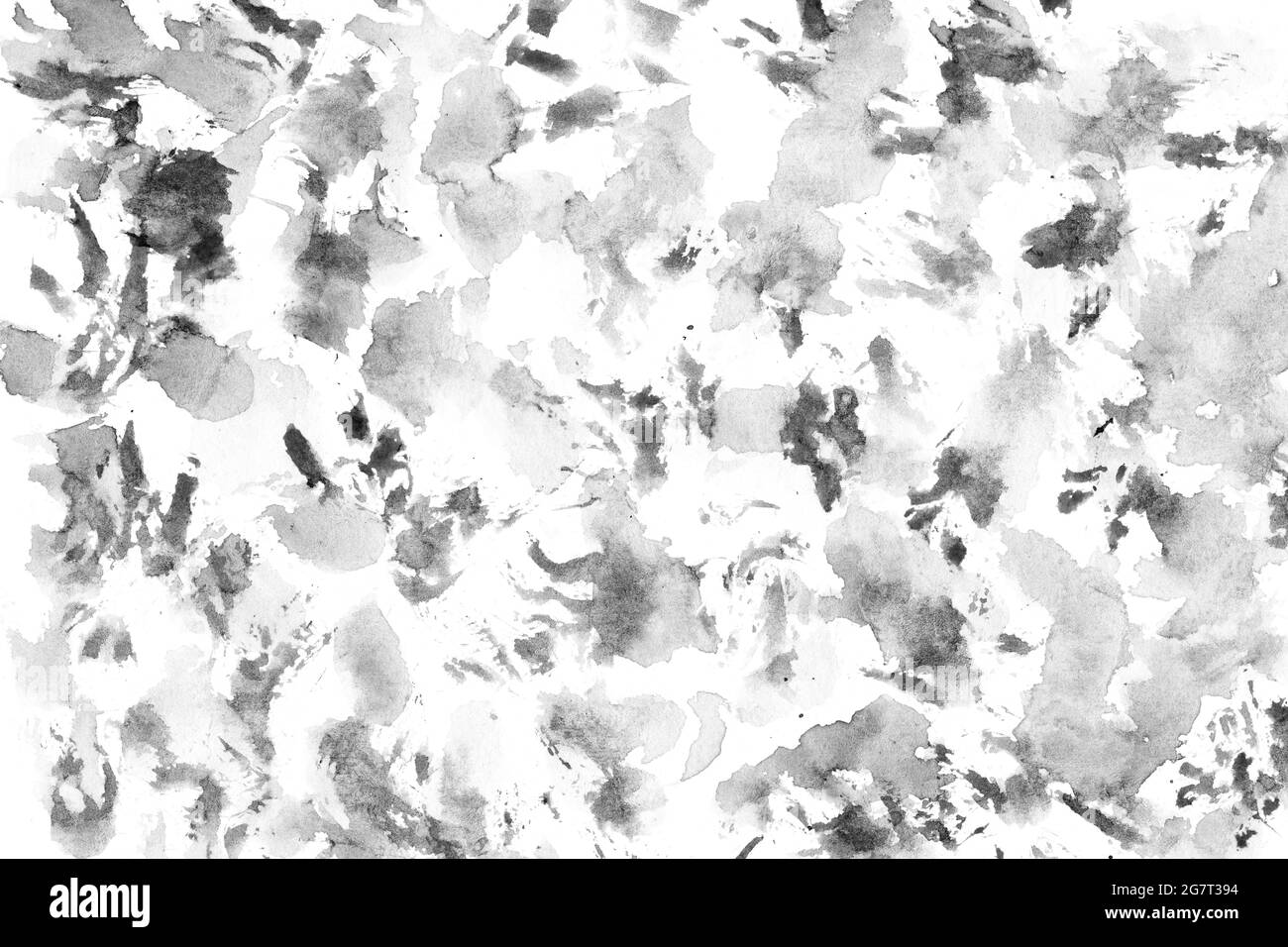 Monochrome concrete texture, watercolor technique Stock Photo