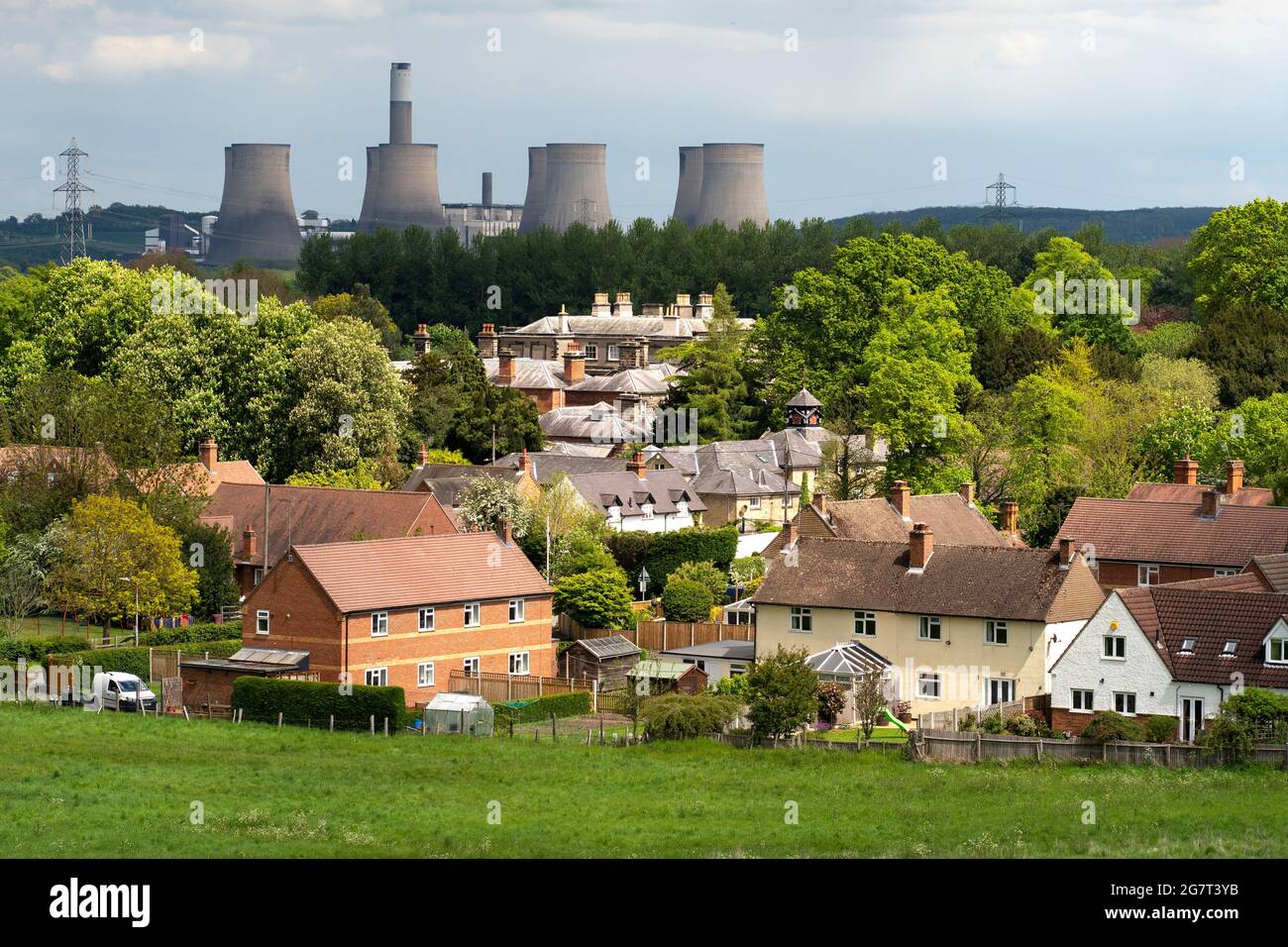 Small sleepy village example Stock Photo Alamy