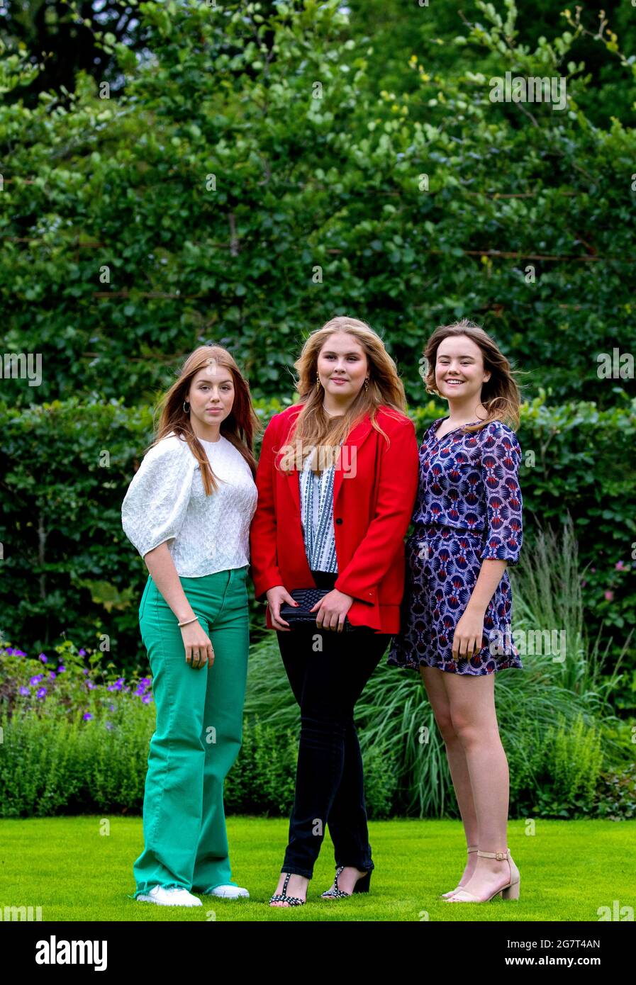 Princess Amalia, Princess Alexia and Princess Ariane of The Netherlands ...