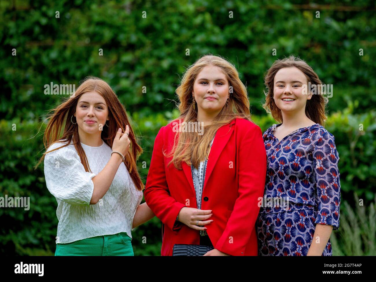 Princess Amalia, Princess Alexia and Princess Ariane of The Netherlands ...