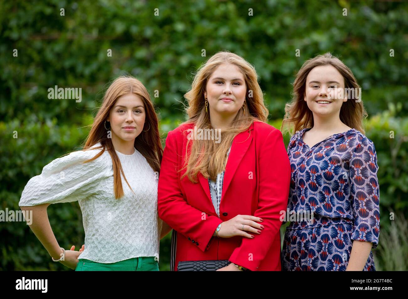 Princess Amalia, Princess Alexia and Princess Ariane of The Netherlands ...