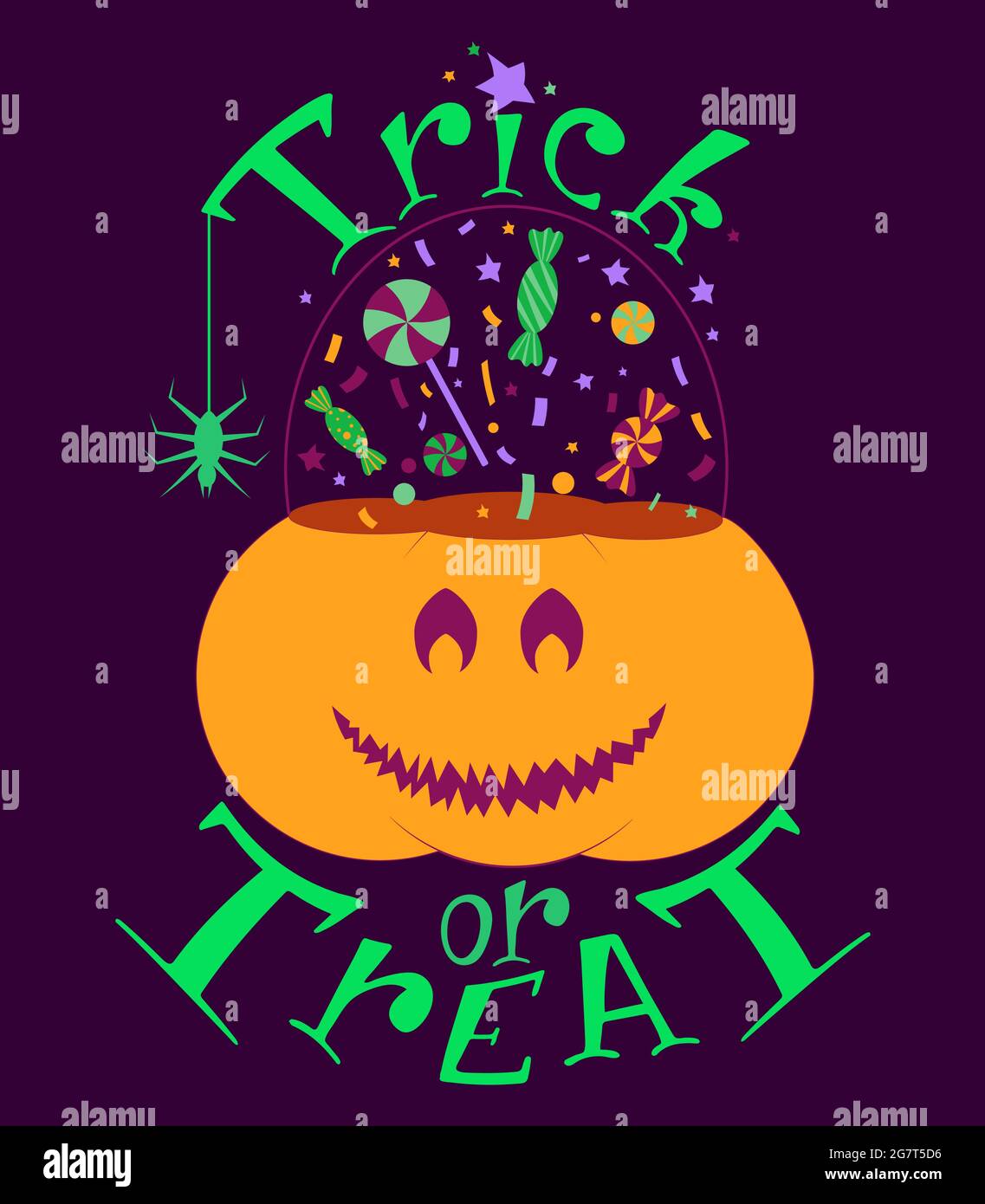 Halloween bucket pumpkin Stock Vector Images Alamy