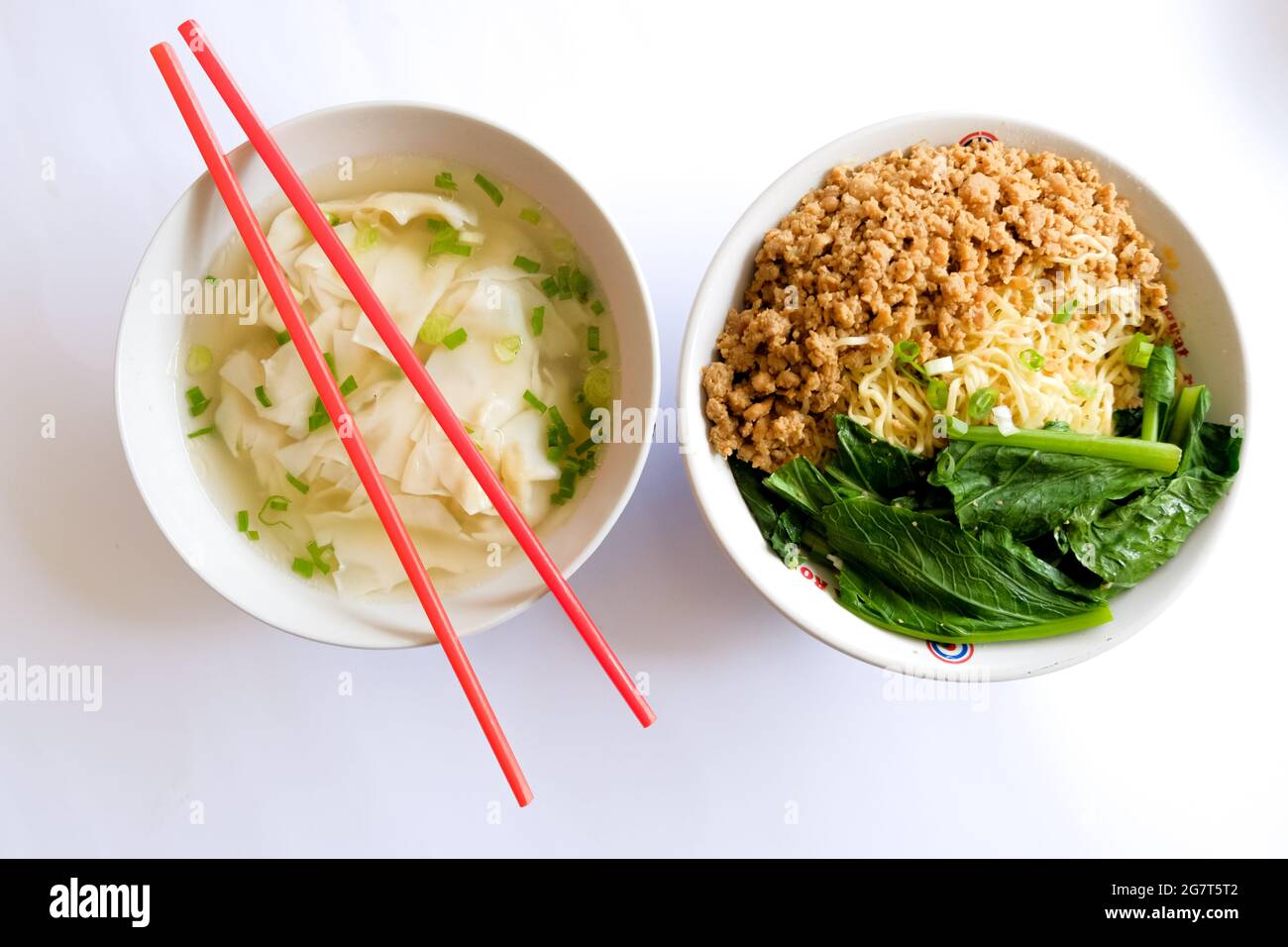 chicken noodle its traditional of indonesia food Stock Photo