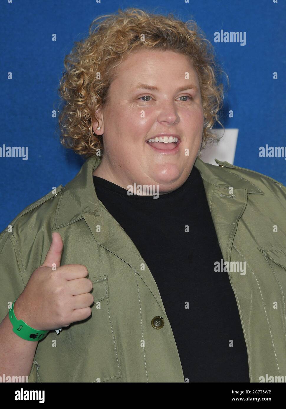 Fortune Feimster arrives at Apple's TED LASSO Season 2 Premiere held at