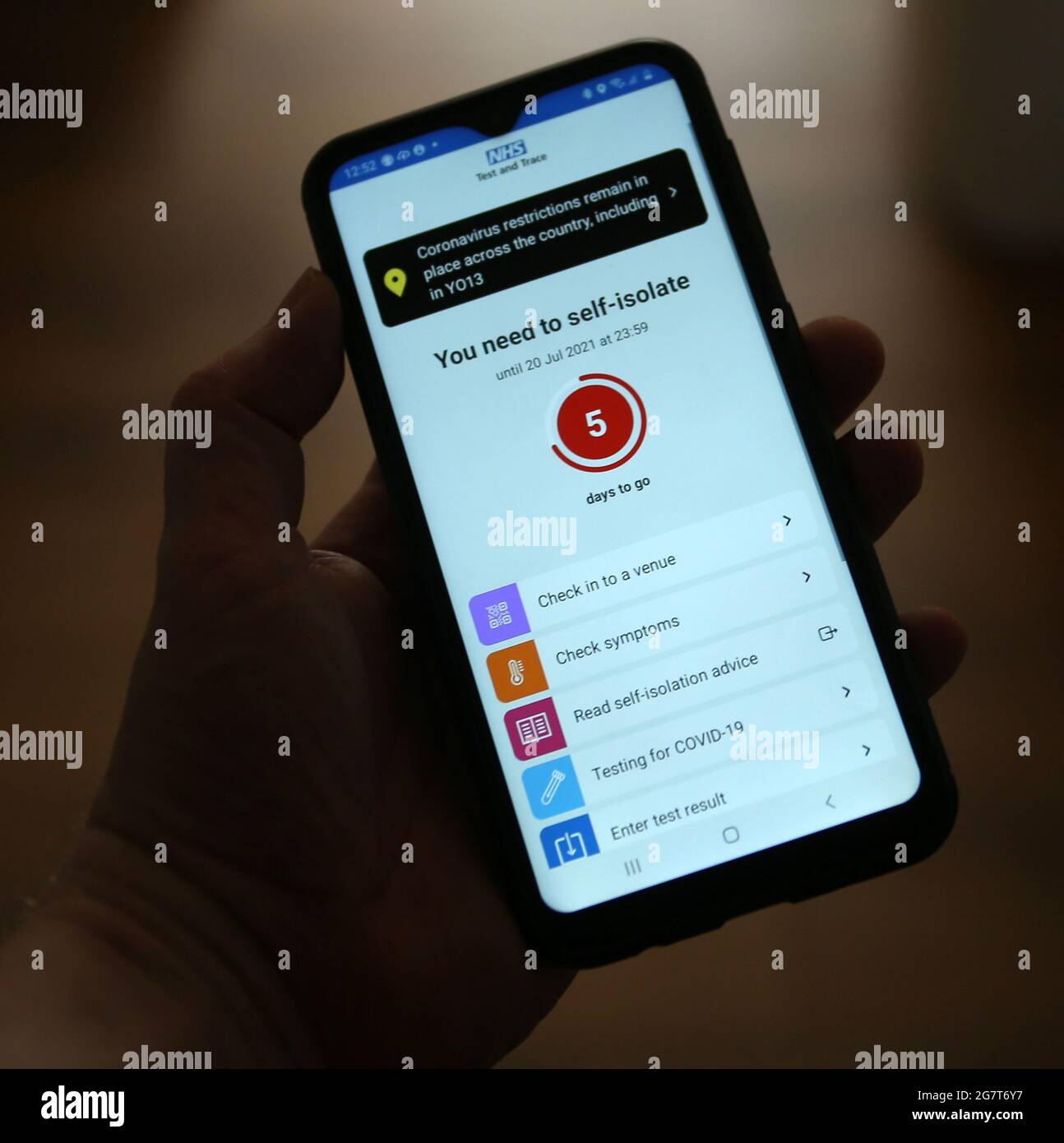 test-and-trace-mobile-app-stock-photo-alamy