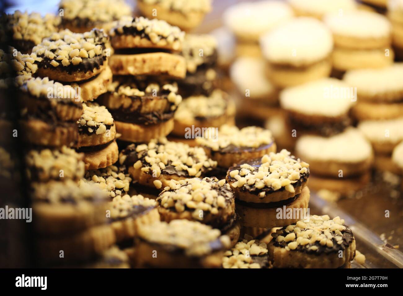 Chocolate Caramel Bakery Products, Pastry and Bakery Stock Photo Alamy