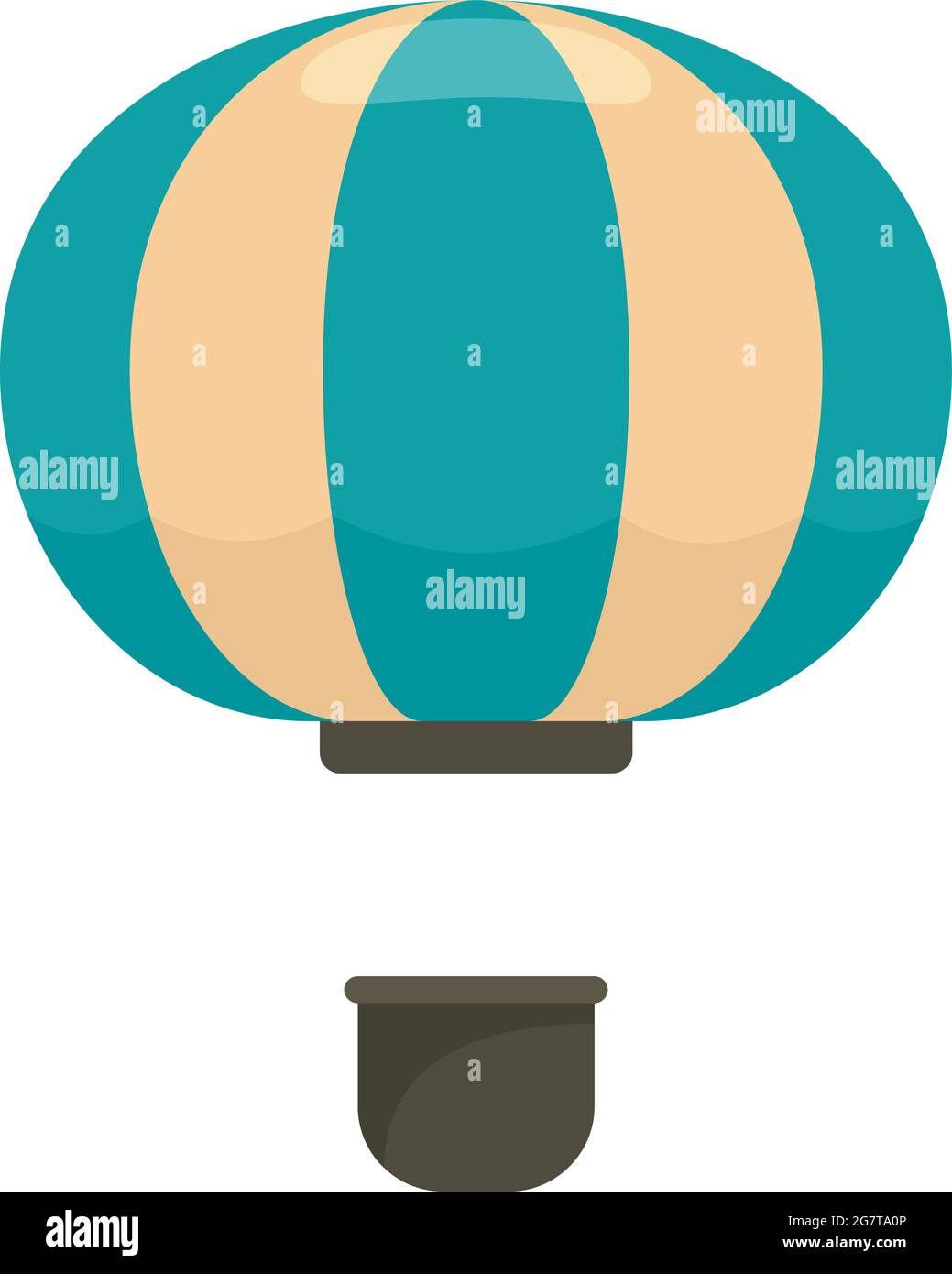 Fly air balloon icon. Flat illustration of fly air balloon vector icon ...