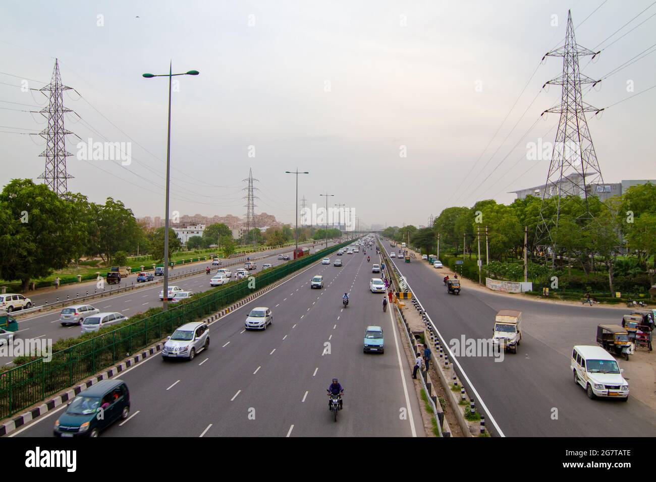 GURGAON, INDIA Jan 01, 2016 The National Highway 8 is the busiest