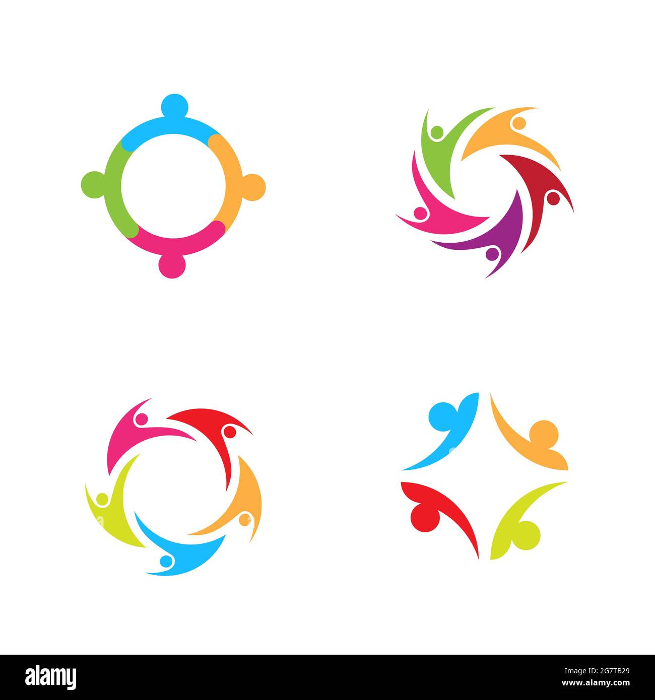 Community, network and social icon design template Stock Vector Image ...