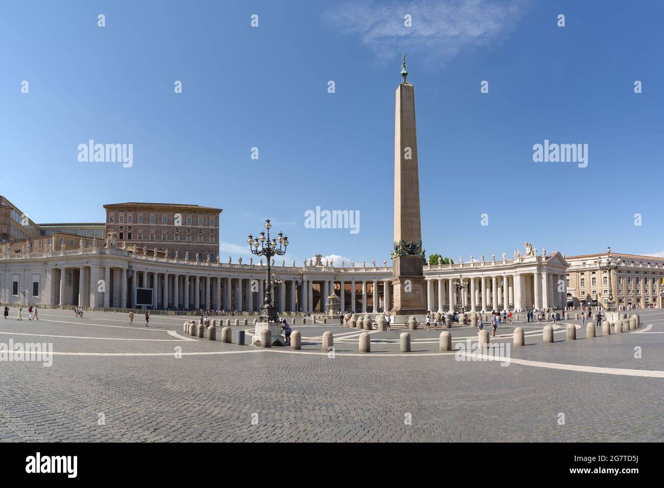 Bernini's Colonnade, St. Peter's Square, Vatican, Rome, Italy Stock