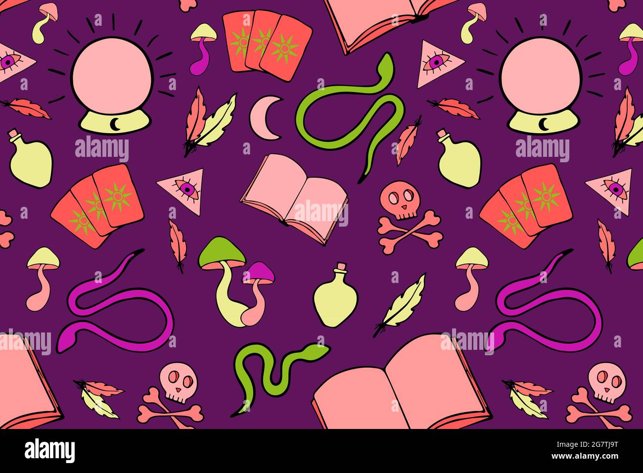 Esoteric vector seamless pattern Stock Vector Image & Art - Alamy