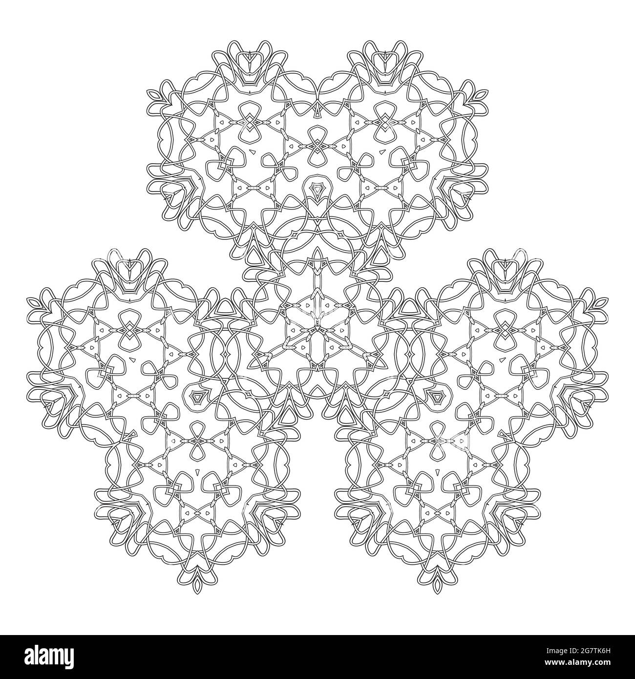 Celtic Pattern Isolated on White Background. Scandinavian Design. Decorative Vikings Logo Stock Vector