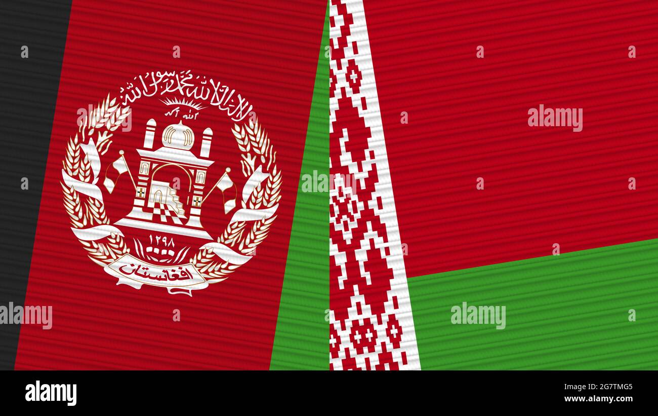 belarus-and-afghanistan-two-half-flags-together-fabric-texture