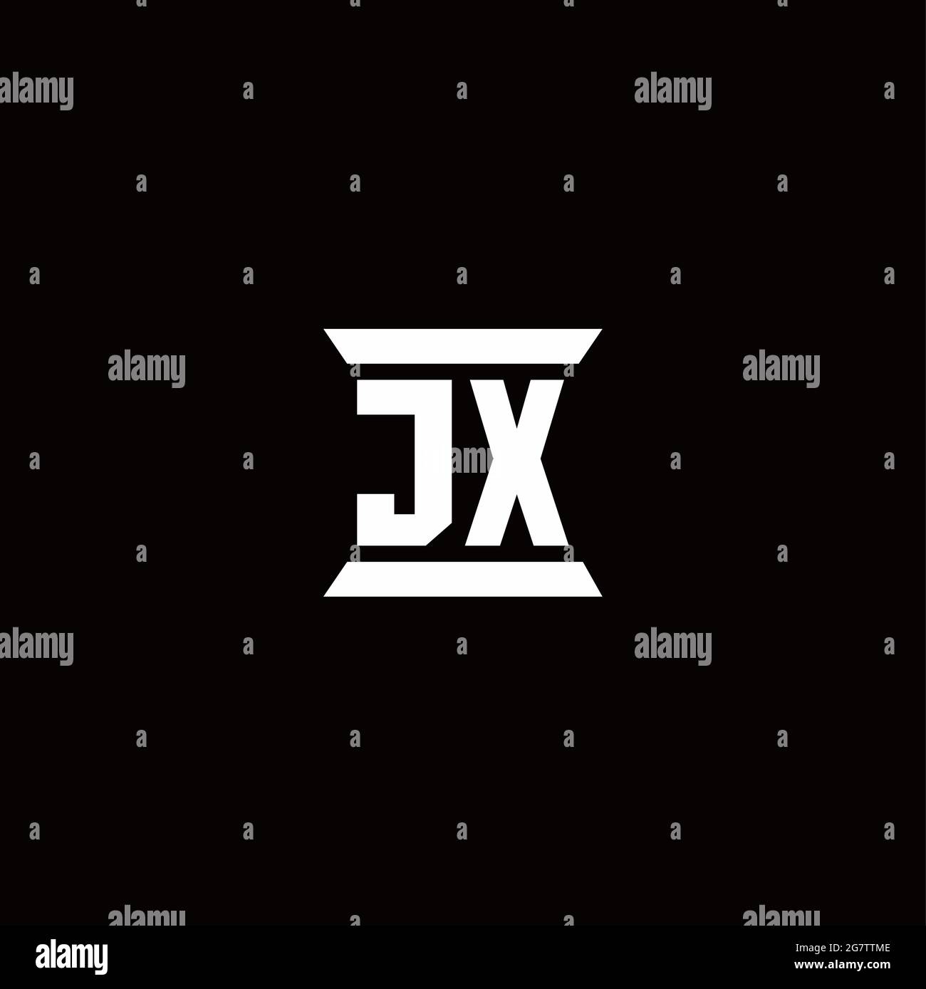 Letter JX Logo with Colorful Splash Background, Letter Combination Logo ...