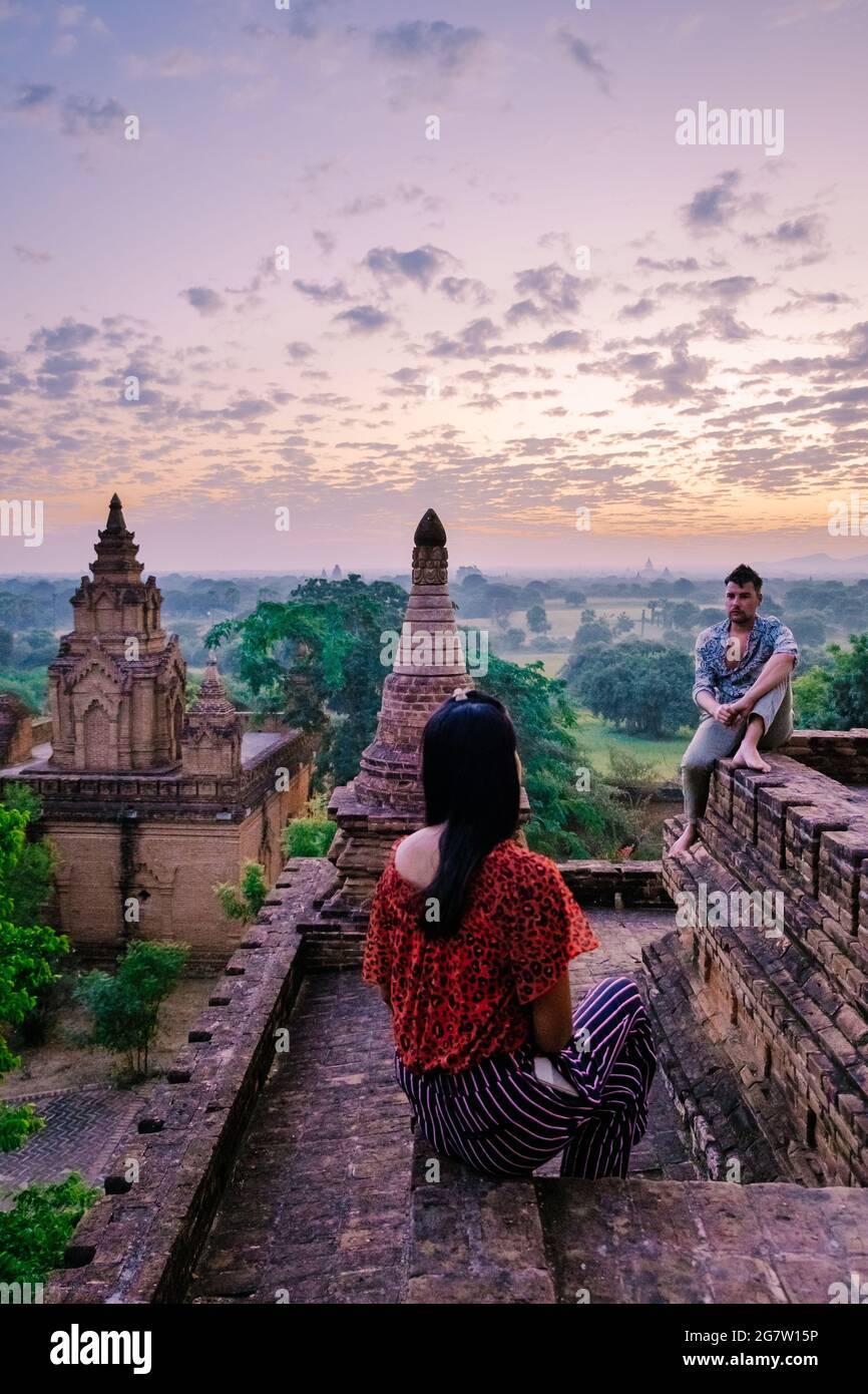 Couple in bagan myanmar hi-res stock photography and images - Alamy