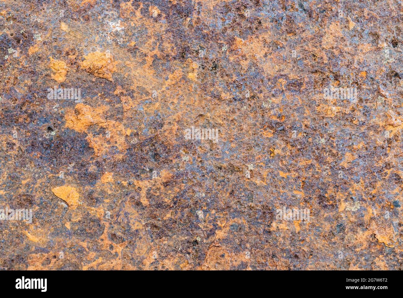 Orange Rusted Sheet of Metal Stock Photo