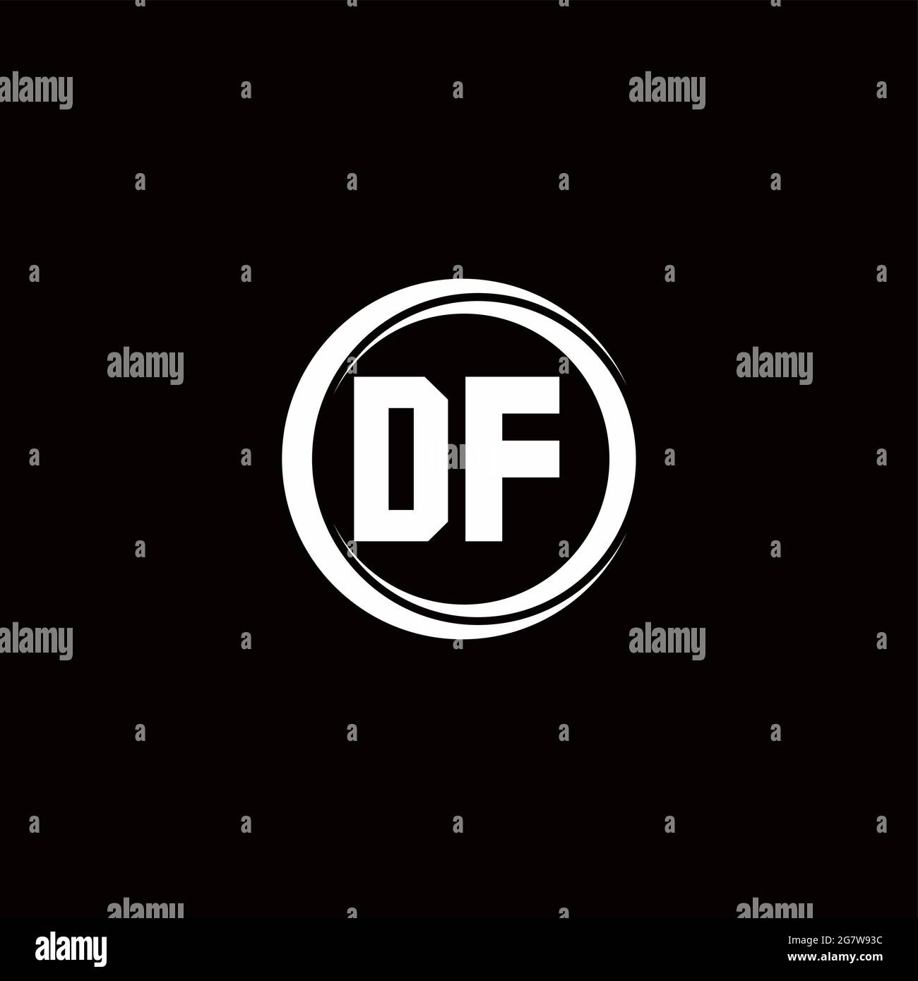 Initial df letter hi-res stock photography and images - Alamy