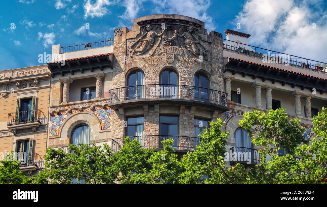 Amazing architecture of Barcelona, Spain Stock Photo Alamy