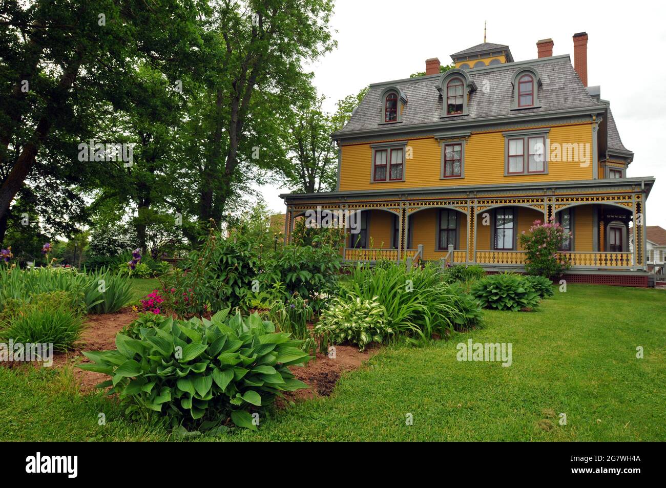 Lush gardens surround Beaconsfield Historic House in Charlottetown