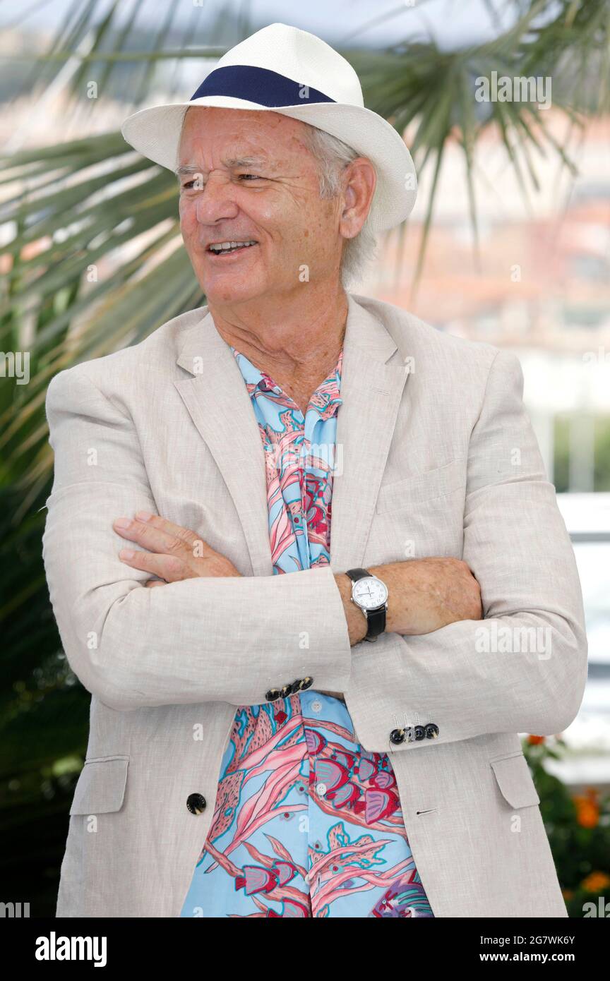 Cannes, France. 16th July, 2021. Bill Murray attending the 'New Worlds: The Cradle Of Civilization' photocall during the 74th annual Cannes Film Festival on July 16, 2021 in Cannes, France. Credit: Geisler-Fotopress GmbH/Alamy Live News Stock Photo