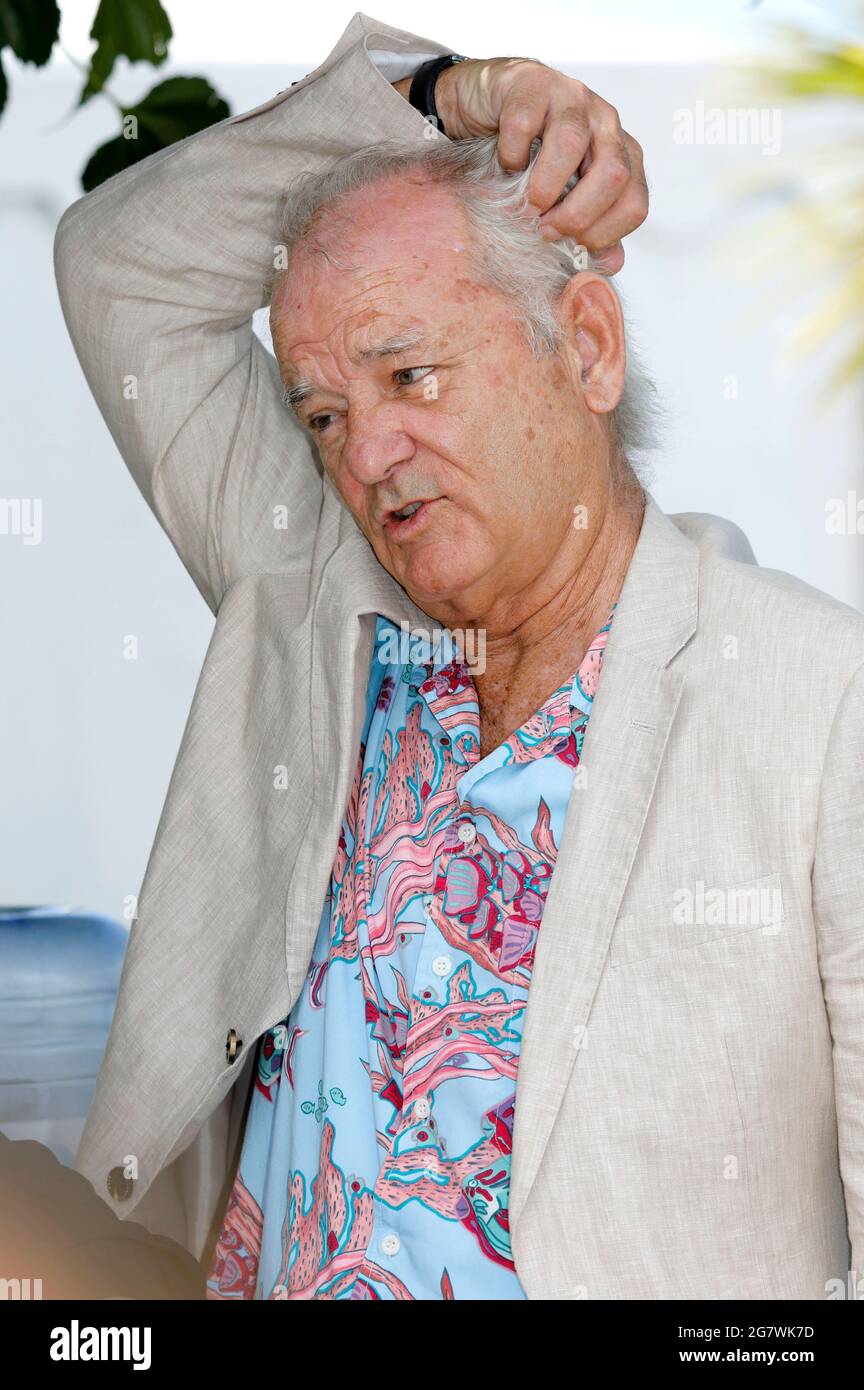 Cannes, France. 16th July, 2021. Bill Murray attending the "New Worlds: The Cradle Of Civilization" photocall during the 74th annual Cannes Film Festival on July 16, 2021 in Cannes, France. Credit: Geisler-Fotopress GmbH/Alamy Live News Stock Photo