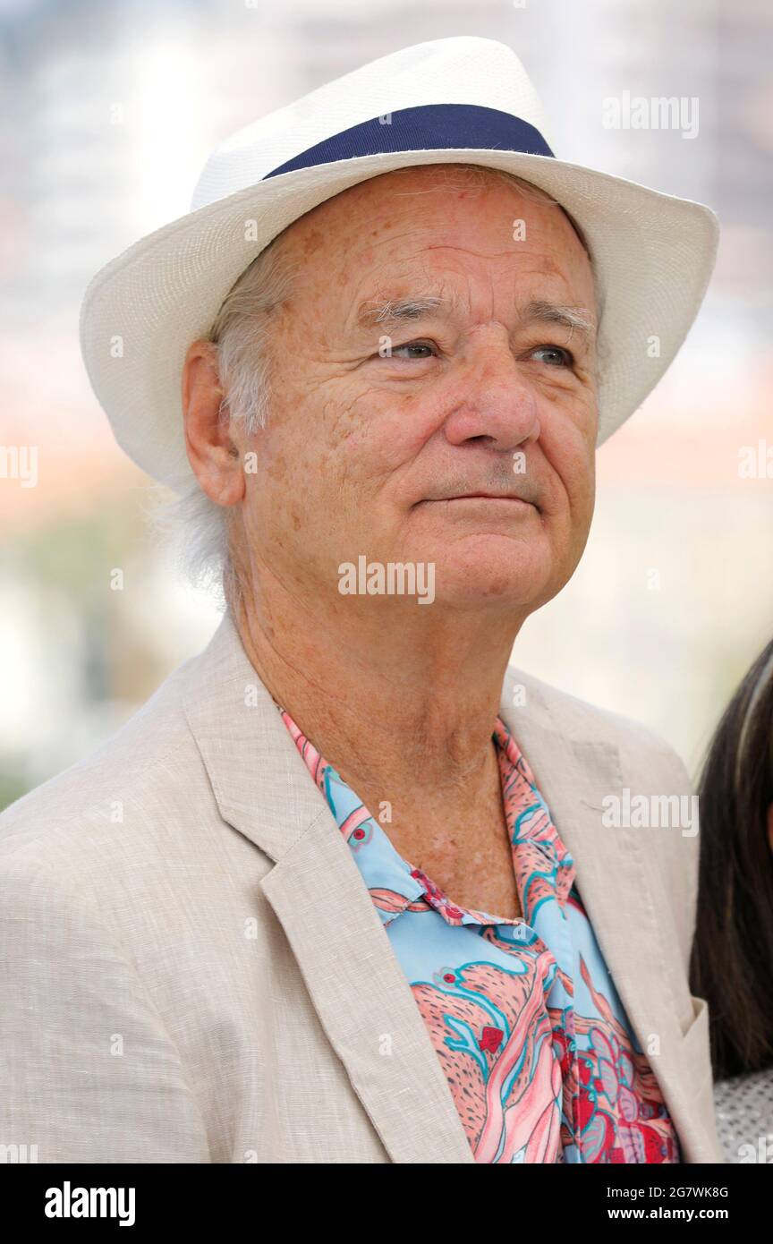 Cannes, France. 16th July, 2021. Bill Murray attending the 'New Worlds: The Cradle Of Civilization' photocall during the 74th annual Cannes Film Festival on July 16, 2021 in Cannes, France. Credit: Geisler-Fotopress GmbH/Alamy Live News Stock Photo