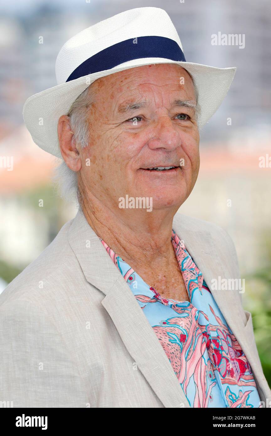 Cannes, France. 16th July, 2021. Bill Murray attending the "New Worlds: The Cradle Of Civilization" photocall during the 74th annual Cannes Film Festival on July 16, 2021 in Cannes, France. Credit: Geisler-Fotopress GmbH/Alamy Live News Stock Photo