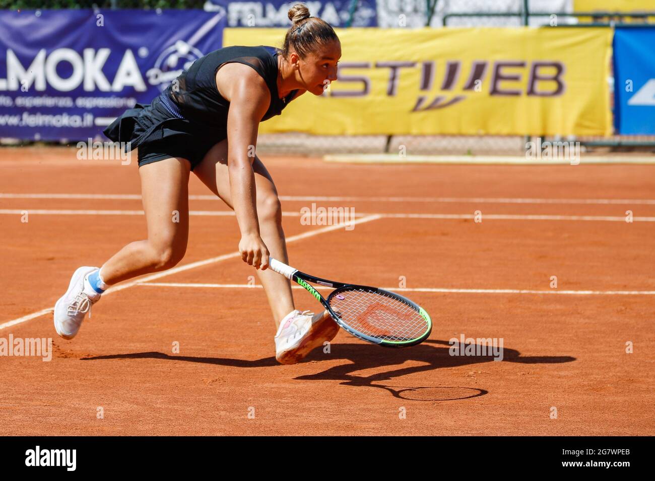Milan, Italy. 16th July, 2021. Sofia Costoulas from Belgium during  Bonfiglio Trophy 2021, Tennis Internationals in Milan, Italy, July 16 2021  Credit: Independent Photo Agency/Alamy Live News Stock Photo - Alamy