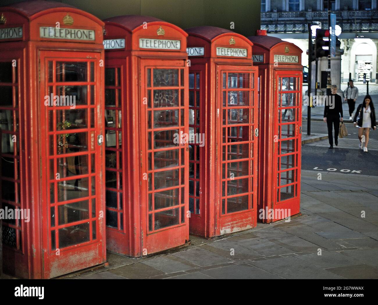 Red Telephone Boxes Stock Photo Alamy