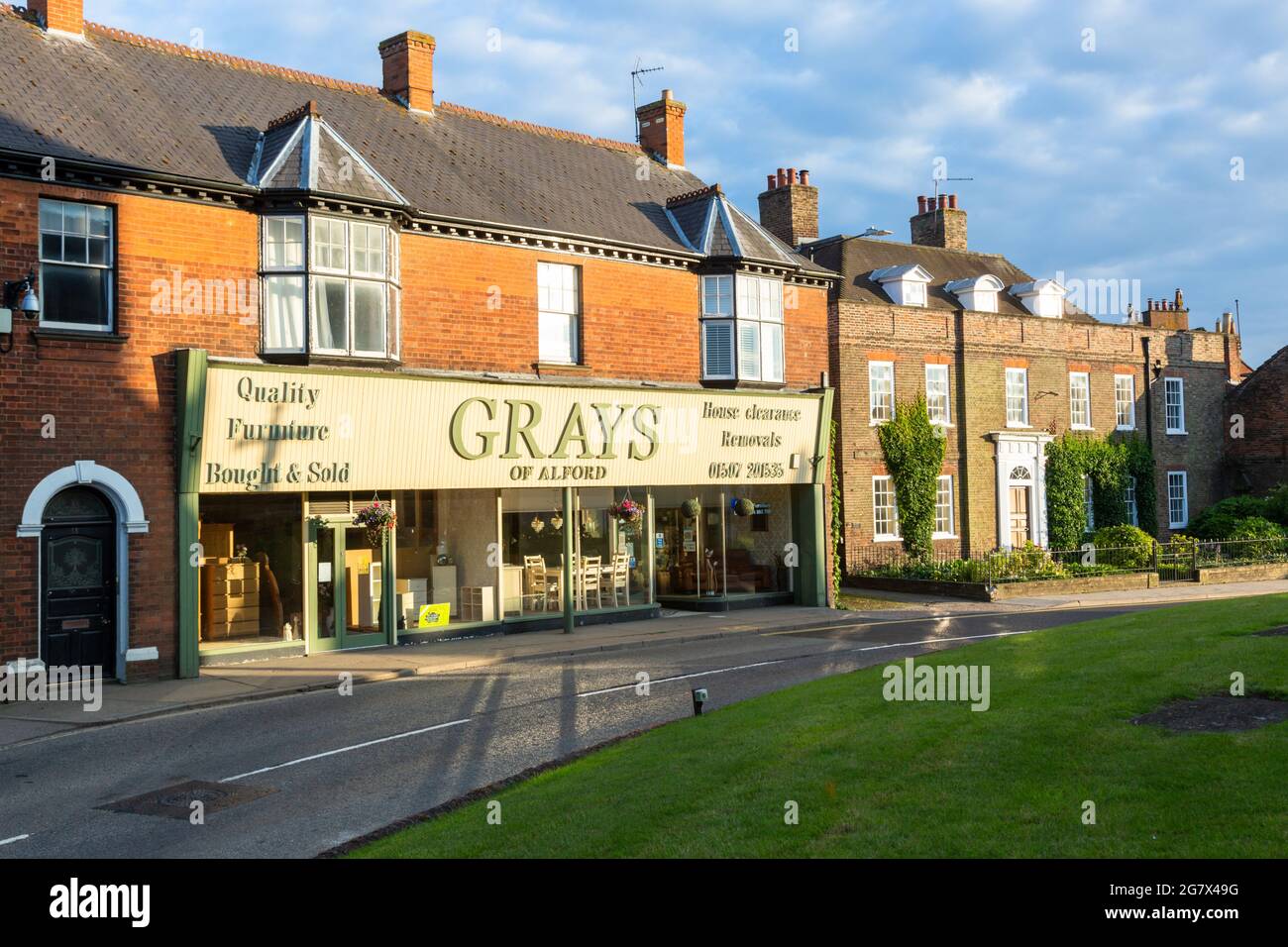 Grays shopfront exterior, Alford, Lincolnshire UK Stock Photo Alamy