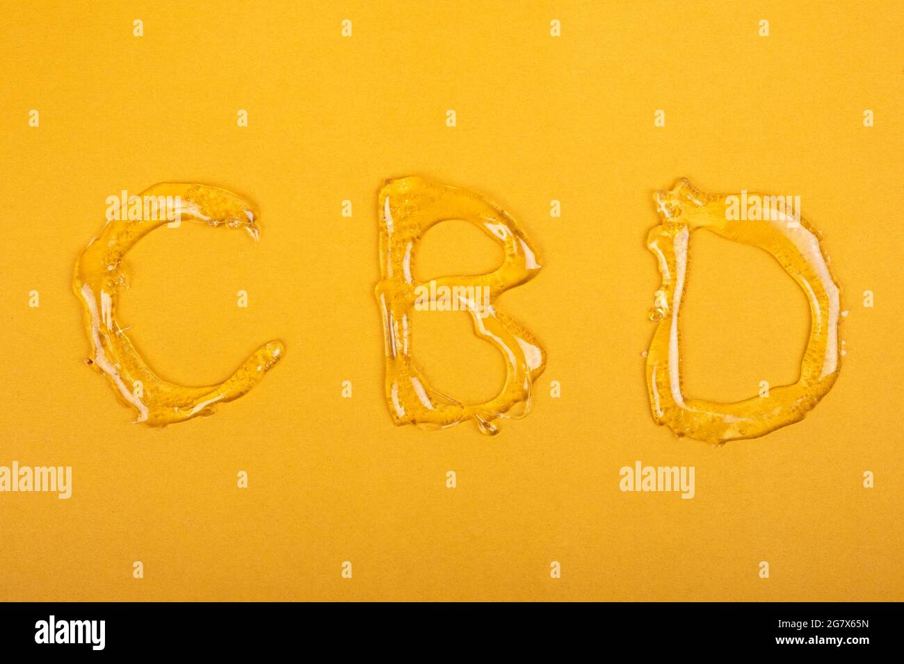 Medical Cannabis wax CBD lettering, concentrate dab with marijuana