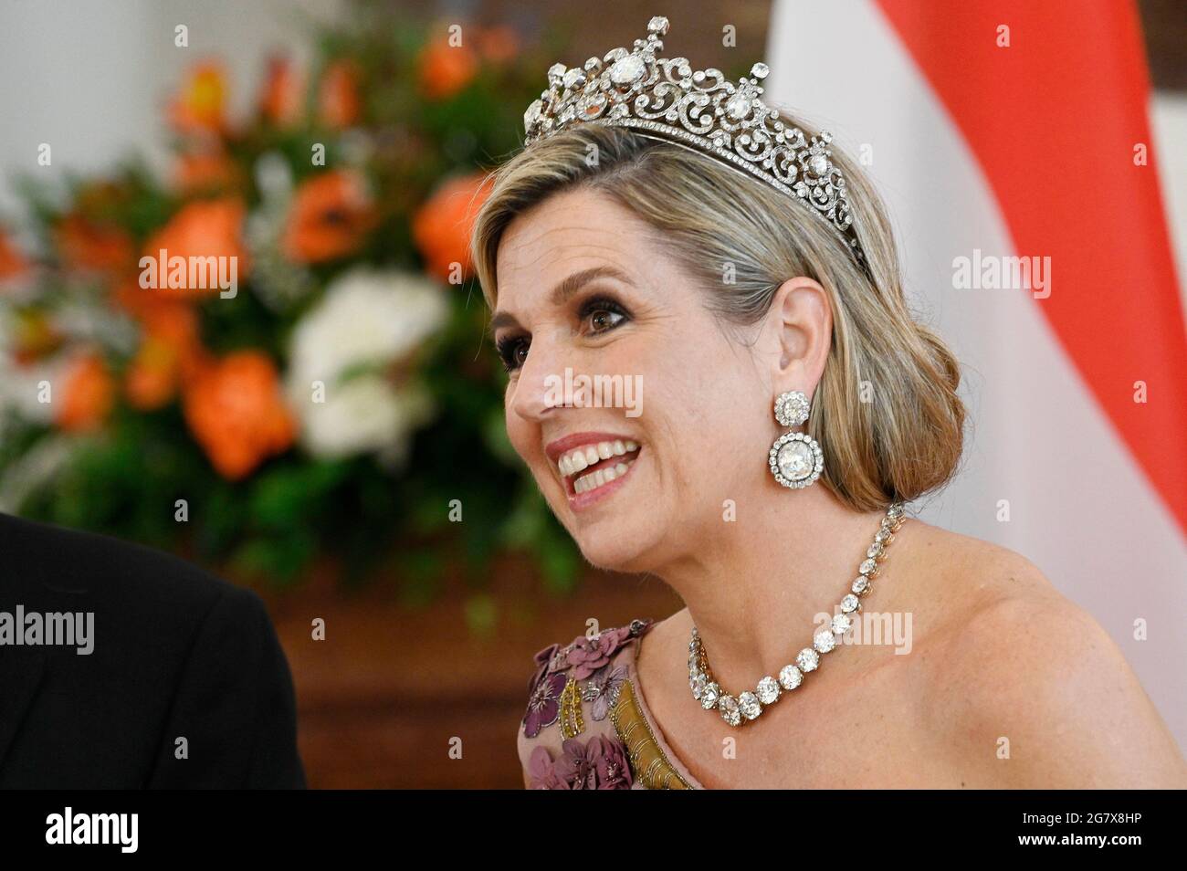 Queen Maxima of the Netherlands at the parade to the state banquet in ...
