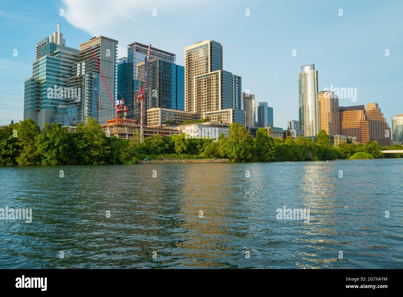 Austin skyline over colorado river hi-res stock photography and images ...