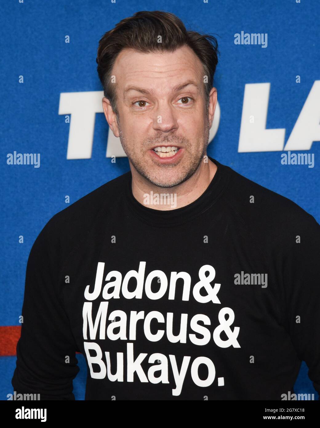 15 July 2021 - West Hollywood, California - Jason Sudeikis. Apple's ''Ted Lasso'' Season 2 Premiere held at the Pacific Design Center. (Credit Image: © Billy Bennight/AdMedia via ZUMA Wire) Stock Photo