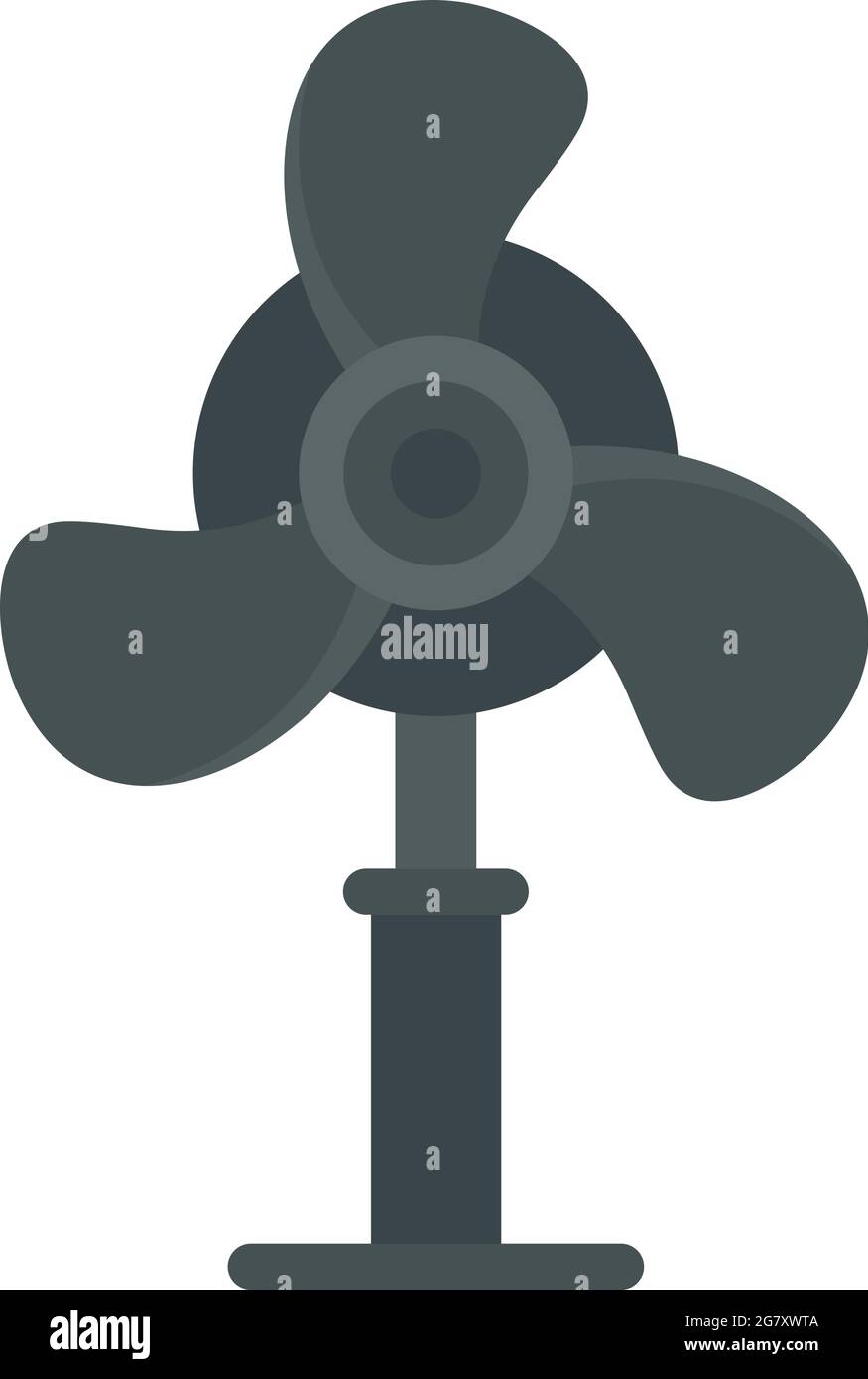 Home room stand fan icon. Flat illustration of home room stand fan vector icon isolated on white background Stock Vector