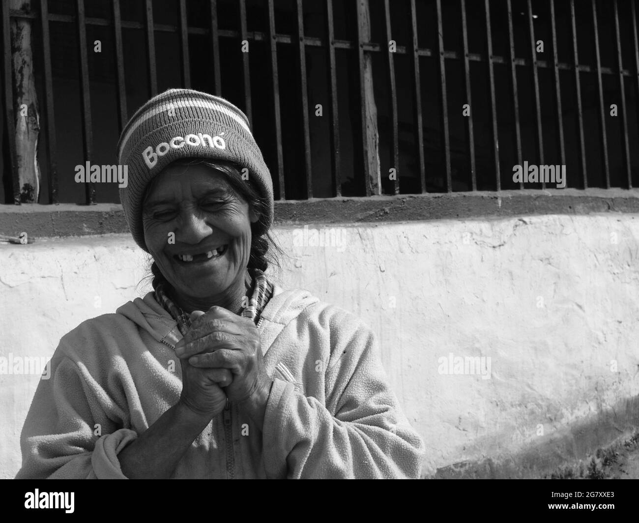 TRUJILLO, VENEZUELA - Apr 05, 2010: A friendly smile from a lady living in Trujillo, Venezuela Stock Photo