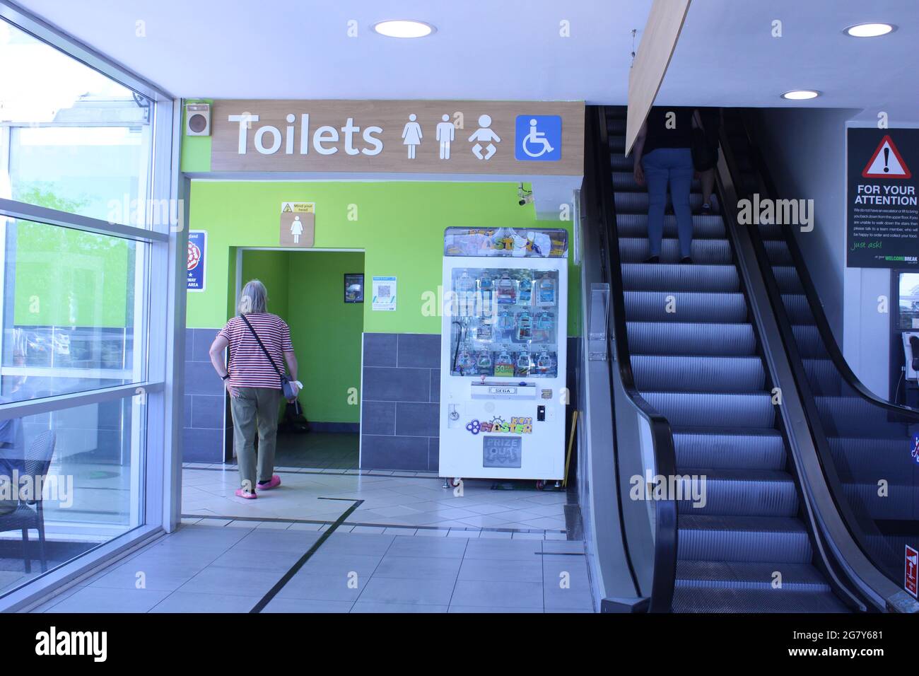 UK service station toilets, baby changing facilities and disabled