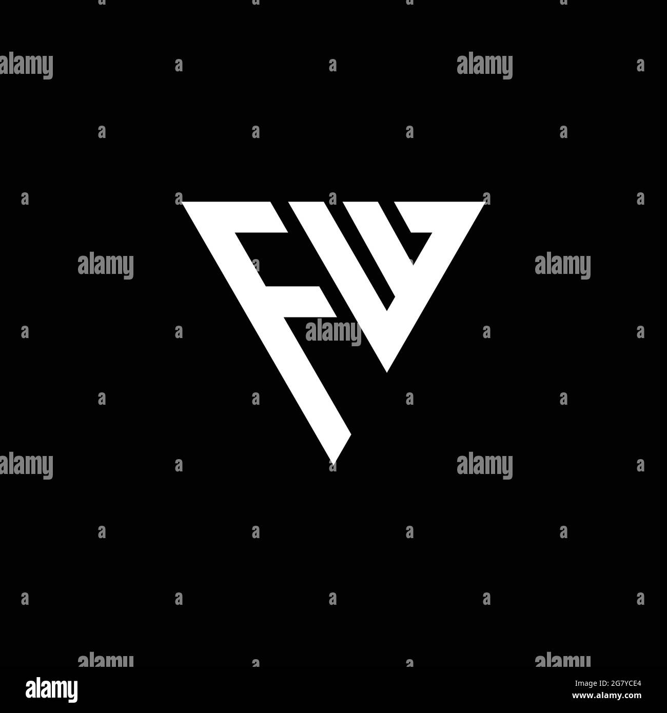 Fw letter logo Stock Vector Images - Alamy